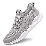 Laufschuhe Herren Turnschuhe Joggingschuhe Leichtgewichts Sneaker Tennisschuhe Fitness Trainingsschuhe Atmungsaktiv Sportschuhe Walking Schuhe Grau 43