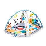 Baby Einstein, 4 in 1 Kickin' Tunes Spieldecke mit 70+ Geräuschen, 25+ Minuten Musik, Erlebnisdecke mit Klavier und Lichtern, Spielmatte mit Spielbogen abnehmbarem Babyspielzeug, ab der Geburt