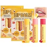Lippenpflege Set, 3 Stück Lippenpflegestift mit Honig, Lang Anhaltend Lippenstift, Feuchtigkeitsspendend Lippenbalsam, Lip Balm, Lippenpflege für Sehr Trockene, Geschenkset für Frauen (2Pcs)