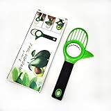 Avocadoschneider 3-in-1 – Avocado Tool mit Edelstahl-Kernentferner, Fruchtteiler & Slicer – Avocado Schneider mit rutschfestem Griff – Küchengerät für Kiwi, Drachenfrucht & mehr