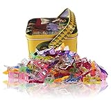 Wonder Clips-Packung mit 100 Pieces Mehrzweck Nähen Clips Craft Zubehör zum Nähen, Quilten, Häkeln, Basteln und Stricken, Tin Box-Paket