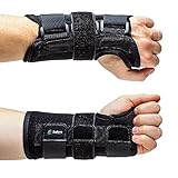 Karpaltunnel Handgelenkstütze mit Metallschiene-Stabilisator - Zur Linderung von Tendinitis Arthritis Schmerzen - Kürzere Erholungszeit für Männer Frauen - Linke Hand (L/XL)