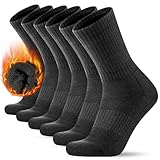 KEECOW Merino Wolle Wandersocken Herren & Damen 3 Paar,60% Merinowolle Thermosocken Wintersocken Warmesocken für Outdoor Sport