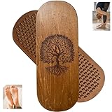 Sadhu Board von TENGRY, speziell gefertigte Aluminiumnägel, leicht, kompakt, Nagelbrett, 10 mm, Holz-Nagelbrett zum Stehen auf Füßen, Akupunktur-Massage, Yoga-Geschenk (Baumbraun)
