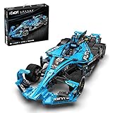 CaDA Master C64004W Formula Racing, 1667 Teile Master 1/8 Modell Sportwagen-Bausatz, MOC Technik Super Car Building Blocks (Classic Version)