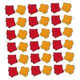 OFFSCH 200 Stück Orangenschalen Geschenkpapier Zuckerfolie Quadratische Bonbonpapiere Bonbonverpackung Dekoration Weihnachts Bonbonpapier Schokoladen Bonbonpapier Rote