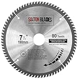 TCT19080T Saxton, TCT-Kreissägeblatt für Bosch Makita Dewalt, 190 mm x 30 mm x Bohrungsdurchmesser x 80 Zähne