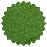 Cobee 6 Stück Kunstrasen Miniaturgarten, 15x15cm Miniatur Wiese Modellbau Rasen Miniatur Garten Deko Kunstrasen Zum Basteln Für Miniaturgarten Deko Und Wohnaccessoires