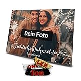 printplanet® - Foto Adventskalender mit Toblerone-Schokolade - Personalisierter Adventskalender mit eigenem Bild bedruckt - Design Fröhliche Weihnachten