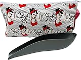 Urinette® Starr, mit Aufbewahrungstasche und Karabinerhaken (Schwarz + Girl Power)