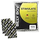 BILLY BOY Kondome Stimulate 100er | 52 mm | mit Perlnoppen in Original Passform | (1x100 Stück)