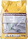 SIKA – Universalmörtel – Sika MonoTop 112 MultiUse Repair Grau – ideal für Betonreparatur – für Außenanwendungen – einfache Verarbeitung – 5 kg