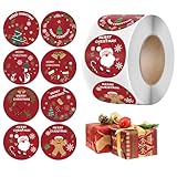 500 Stück Sticker Weihnachten,Aufkleber Weihnachten,Weihnachtsaufkleber Selbstklebend,Frohe Rolle Rund,Etiketten Mit Weihnachts Christmas,Kraft Papier Stickers,Weihnachtssticker Aufklebern Besondere