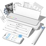 Thermodrucker A4, GuKKK Mobiler Drucker A4 für Unterwegs, Büro, Schule, Tattoo Drucker, Bluetooth Thermodrucker Unterstützt Thermopapier im 210 x 297 mm, Tragbarer Drucker Kompatibel mit iOS & Android