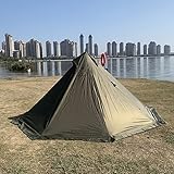 Winter Camping Pyramide Heißzelt 1 Person Tipi Zelt mit Herd Wasserdicht und Schneeschürze enthalten