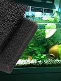 Aquarium-Filterschaum, großer Block-Filter, Schaumstoff-Pads, 100 x 12 x 2 cm, Aquarium-Filter-Media-Pad für Aquarium, Schwamm-Filterwatte Rolle