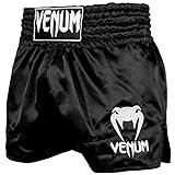 Venum Herren Classic Muay Thaibox Shorts, Schwarz/Weiss, L EU