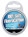 Savage Gear Soft Fluorocarbon Schnur 0,39mm 35m 9,4kg Angelschnur monofil, Fluoro Carbon Schnur, Vorfachschnur, Leader für Vorfächer