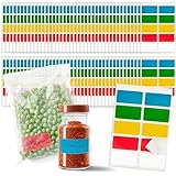 com-four® 400x Etiketten selbstklebend 35 x 20 mm - Gefrieretiketten, Haushaltsetiketten für Gläser, Flaschen - Wasserdichte Klebeetiketten, Aufkleber beschreibbar (400 Stück - Etiketten)