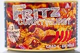 Fritz Currywurst 'Die Hölle' - Schärfegrad 4 - Konserve - Manufaktur - 400 g - Schärfe Challange