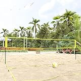 LEDAMP Volleyballnetz, Gelb und Schwarz, 823 x 244 cm, PE-Stoff, mit Farbe: Schwarz und Gelb