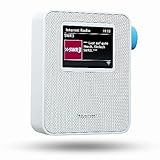 BLAUPUNKT PIB 100 SE Steckdosen Internetradio, WLAN Empfang, großes Farb-Display, Steckdose Digital Radio mit Bluetooth Streming, Wecker, kleines Steckdosenradio, Senderspeicher, Sleeptimer, Weiß