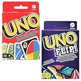 Ksopsdey U-NO Kartenspiel, 2 Pcs U-NO Kartenspiel mit 108 Karten, Familien Kartenspiel Gesellschaftspiel für 2-6 Spieler ab 7 Jahren