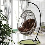 Hängematte, Stuhlkissen für Garten und Terrasse, eiförmig, Rattan, für drinnen und draußen, Komfort und Dekoration, perfektes Accessoire für Entspannung und Stil