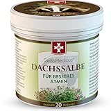 DACHSSALBE - Atemwohl-Salbe angereichert mit 20 Kräuterextrakten - Massage für Brust, Hals, Nacken, Rücken sowie Stirn und Schläfen - 125 ml