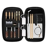 Pistole Reinigungsset Gun Cleaning Kit Handgun Reinigungsset für .22.357.38,9mm.45 Kaliber zur Waffenpflege und Waffenreinigung mit Bronzebohrpinsel Messing Jag Adapter