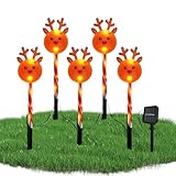 Weihnachtswegmarkierungen - Weihnachts-Pfad Lichterkette | Solarbetriebene Verstellbare Gartendekoration In Schneemannform,für Terrasse, Rasen, Zuhause, Feiertage, Innen- und Außenbereich, Party und