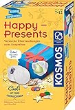 KOSMOS 658120 Happy Presents - Verstecke Überraschungen zum Ausgraben, Experimentierset für Kinder ab 7-12 Jahre, Geschenk-Verpackung selbst herstellen, DIY, Ausgrabungs-Set, Mitbringsel