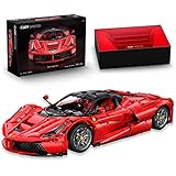 CaDA Master C61505W Viva Hypercar 1:8 Technik Supercar Klemmbausteine Bausatz, 4739 Teile Groß Auto MOC Sportwagen Bausteine Modell, Länger als C61042W 488, Spielzeug Geschenk für Erwachsene