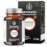 serotalin ACTIVE MEN - Booster für Männer | Leistung, Muskelaufbau, Fruchtbarkeit | hochdosiert mit Shilajit, Maca, Tribulus Terrestris, Bockshornklee, Zink, Selen und Vitaminen | 60 Kapseln