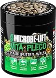 MICROBE-LIFT® - Vita Pleco | Welsfutter | Soft Granulat für Welse in jedem Süßwasser Aquarium | Kaltgepresstes Futter, fördert Farbenpracht und das Wachstum von jedem Süßwasser Wels | Inhalt: 120 g