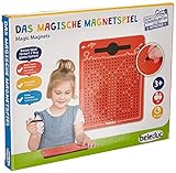 Beleduc 21091 - Das magische Magnetspiel, magnetische Zeichentafel, zum Mitnehmen, rot, klein 175 x 215 x 12 mm, Spiele, ab 3 Jahre