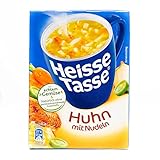 Heisse Tasse Huhn (12er Pack) - In nur 2 Minuten fertig – Einfach heißes Wasser hinzufügen – Der perfekte Suppen-Snack