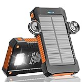 Solar Powerbank 26800 mAh mit Saugnapfhalterung, Solar...