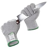Twinzee Schnittschutzhandschuhe PREMIUM - Hohes Schnittschutz E - Schnittfeste Handschuhe für den täglichen Gebrauch, Küchenhandschuhe - 1 Paar S