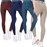 OR S-LINE Damen Reitleggins Vollbesatz für Sommer mit Handytasche high Waist Reithose hochelastisch (DE/NL/SE/PL, Numerisch, 38, 40, Regular, Regular, Beige)