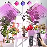 Pflanzenlampe LED Vollspektrum, 4 Köpfe 120 LEDs Grow Lampe...