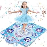 Tanzmatte Spielzeug Mädchen Geschenk: 8-Tasten-Tanzpad, Kabelloses Bluetooth Elektronisches Tanzspiel mit 4 Spielmodi Integrierte Musik Geburtstagsgeschenke für 3 4 5 6 7 8 9 10+ Jahre Mädchen