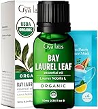Gya Labs Ätherisches Bio Lorbeer Öl für Diffusor - 100% Reines Natürliches Lorbeeröl für Haare - ist würzig, krautigen Duft (10 ml)