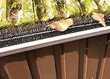 1,2m Dachrinnenbürste Dachrinnenraupe Dachrinnenschutz Regenrinne Laubschutz Blätter Schutz Marder Dachrinne Bürste Ø10,5 cm