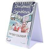 Weihnachts-Countdown-Display – 100-Tage-Kalender für Weihnachten, Countdown-Erinnerung | Weihnachts-Tischkalender stehend, Countdown für den Kalender na