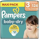 Windeln, Größe 3 (6-10 kg), 124 Windeln