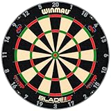 WINMAU Darts Blade 6 Triple Core Carbon Professional PDC Steel Tip Dartscheibe with Official Tournament Specifications | Endorsed by The PDC