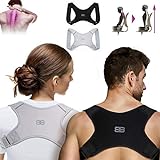 Back Bodyguard Haltungskorrektur - Innovativer Rücken Geradehalter für eine aufrechte Körperhaltung - Rückenstütze - Rückenstabilisator ,Schwarz,S