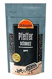 Ostmann Pfeffer schwarz ganz 250 g, Pfefferkörner schwarz, schwarzer Pfeffer ungemahlen, für Pfeffermühle & dunkle Speisen