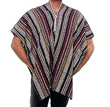 dressmeup DRESS ME UP - K49 Toller Poncho Mexikaner Mexiko Italo Western Cowboy Einheitsgröße